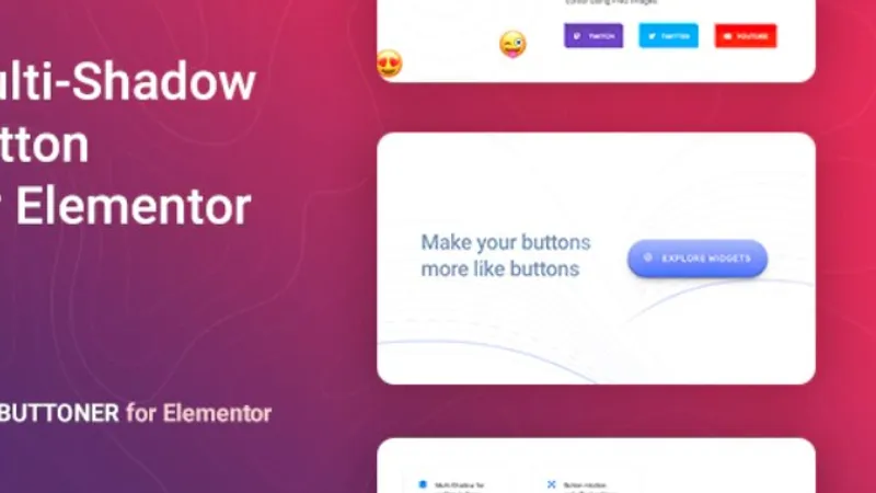 Buttoner – Multi-shadow Button for Elementor