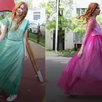 Платье из фатина