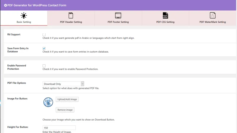 WordPress Contact Form 7 PDF, Google Sheet & Database