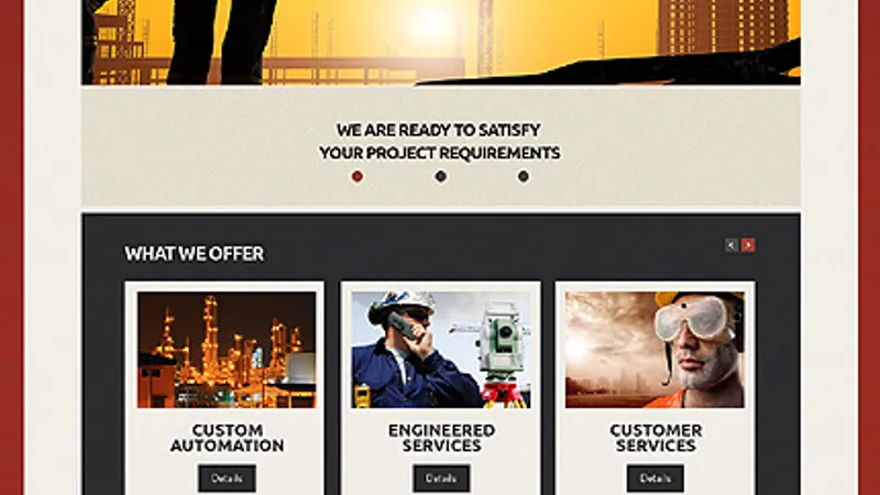 Шаблон строительной тематики Construction Company