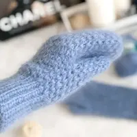 Варежки крючком Fluffy