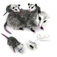 Семейство опоссумов из фоамирана