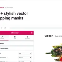 Videor – Video Clipping Mask for Elementor
