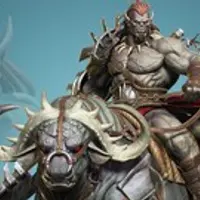 Orc Rider and Bull Creature Creation in Zbrush