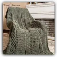 5 пледов из Alize Puffy с готовыми расчетами