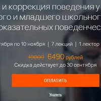 Обучение и коррекция поведения у детей с ОВЗ дошкольного и младшего школьного возраста