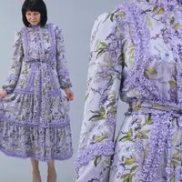 Шифоновое платье с рюшами на шифоновой подкладке