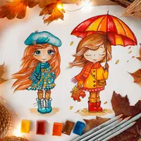 Осенние девочки