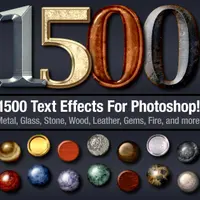 1500+ Текстовые эффекты для Photoshop