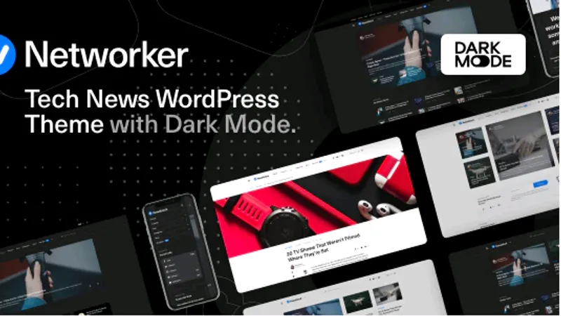 Networker - Tech News WordPress Theme with Dark Mode