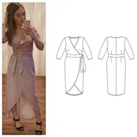 Платье с запахом