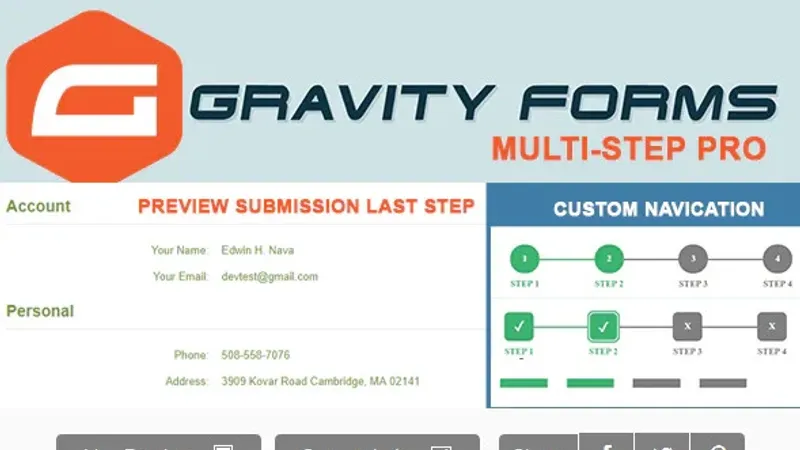 Gravity Forms Multi-step Pro