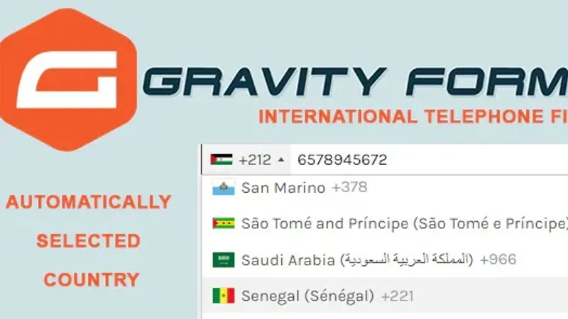 Gravity Forms International Telephone Field