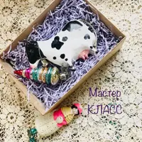 Лепная коровка и бычок