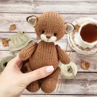 Лисенок спицами