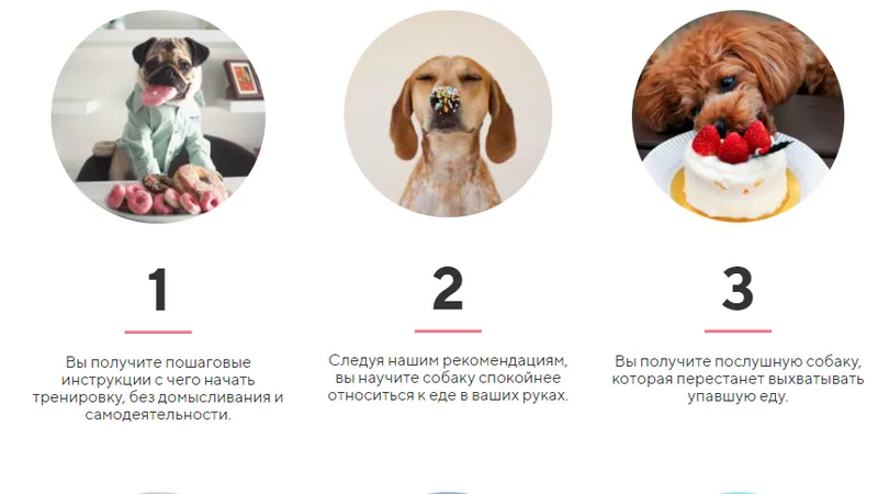 Упражнения с едой