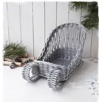 Плетеные санки "Весёлое рождество"