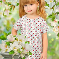 Весенний фотошаблон к 8 марта "Весна магнолии"