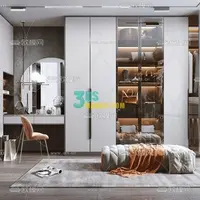 Сборник 3D-моделей. Гардеробные. Часть 1