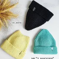 Шапка крючком "3_ Макушки"