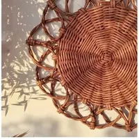 Ажурная салфетка из бумажной лозы