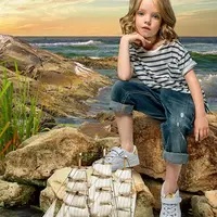 Летний морской PSD фотошаблон "Море камни"