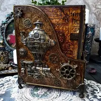 Блокнот в футляре в стиле Стимпанк