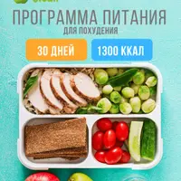 Программа питания 1300 ккал