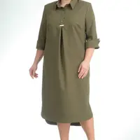 Простая выкройка платья рубашки оверсайз со складкой