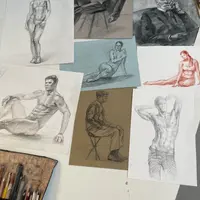 Фигура человека: длительный рисунок, наброски, зарисовки