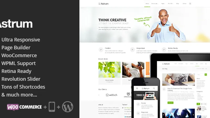 Шикарный шаблон для WP Astrum
