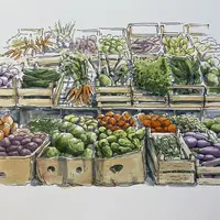 Зарисовки на овощном базарчике