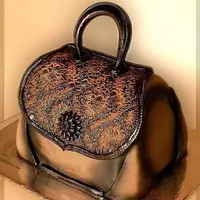 Декор торта "Сумочка"