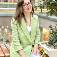 Жакет изо льна с частичной подкладкой