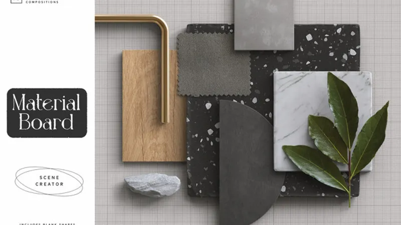 PSD Material board scene creator