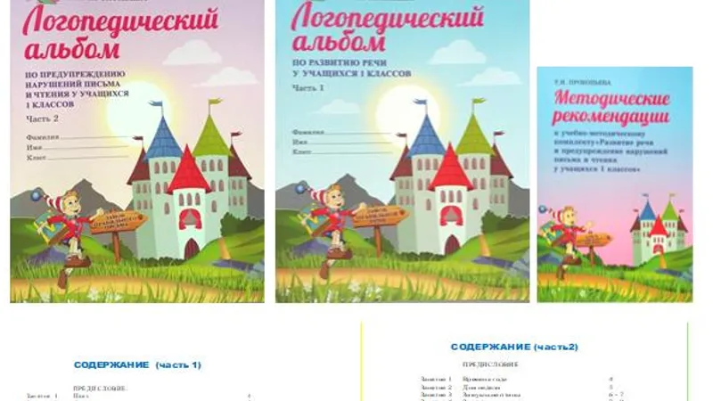 Комплекты для детей для преодоления нарушений чтения и письма.