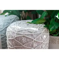 Пуф в технике макраме