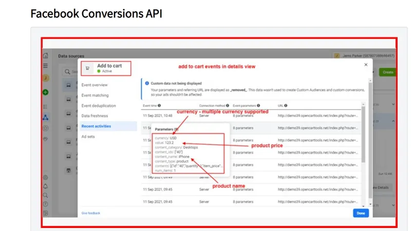 Facebook Conversions API
