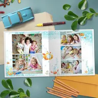 Шаблон выпускной фотокниги Желтая субмарина