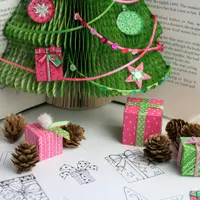 Раскладная новогодняя ёлка-книжка