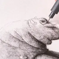 Сюрреалистическая иллюстрация линером