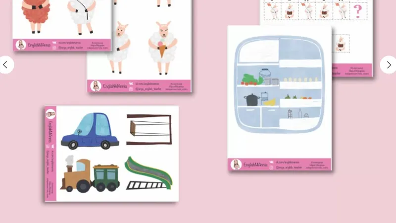 Пакет материалов по книгам на английском языке для детей