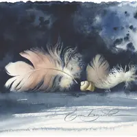 Морской натюрморт акварелью