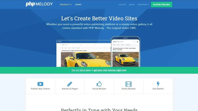 Скрипт видео сайта PHP Melody 3.0.1 версия Unlimited