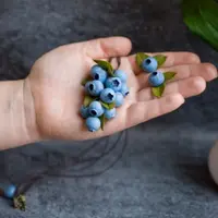 Мастер-класс "Голубика" и сборка сережек и кулона