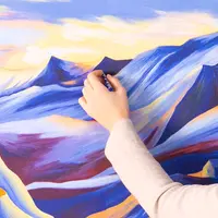 Пейзажи масляной пастелью и мелками: игра со светом