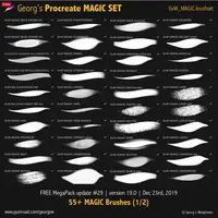 600 кистей для Procreate