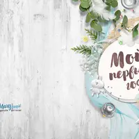 Шаблон фотокниги Flat-lay для мальчика. От рождения до годика