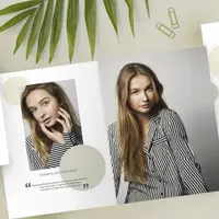 Шаблон выпускной фотокниги Оливковый