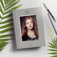 Шаблон выпускной фотокниги Дизайн "Бежевый"